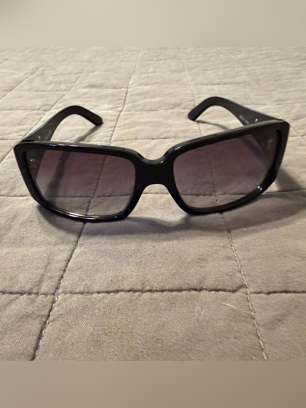 Prada Black Oversized Rectangle Women's Sunglasses